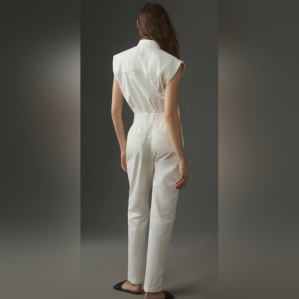 Pistola Rosie Button-Front Jumpsuit Excellent Condition L CALL OUT SEE BELOW - Picture 2 of 9